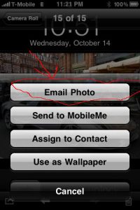 iPhone - email photo